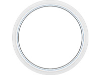Глухое пластиковое окно круглой формы